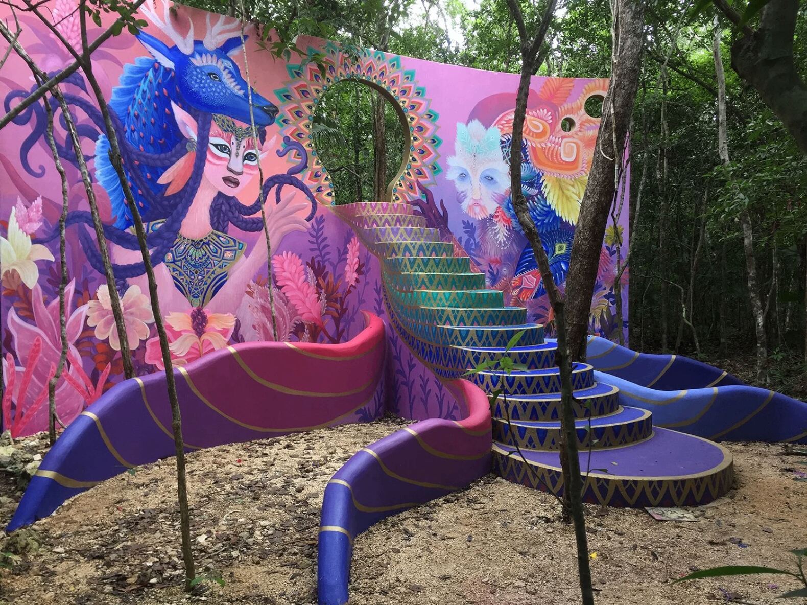 Before: Original structure and painting by Curiot