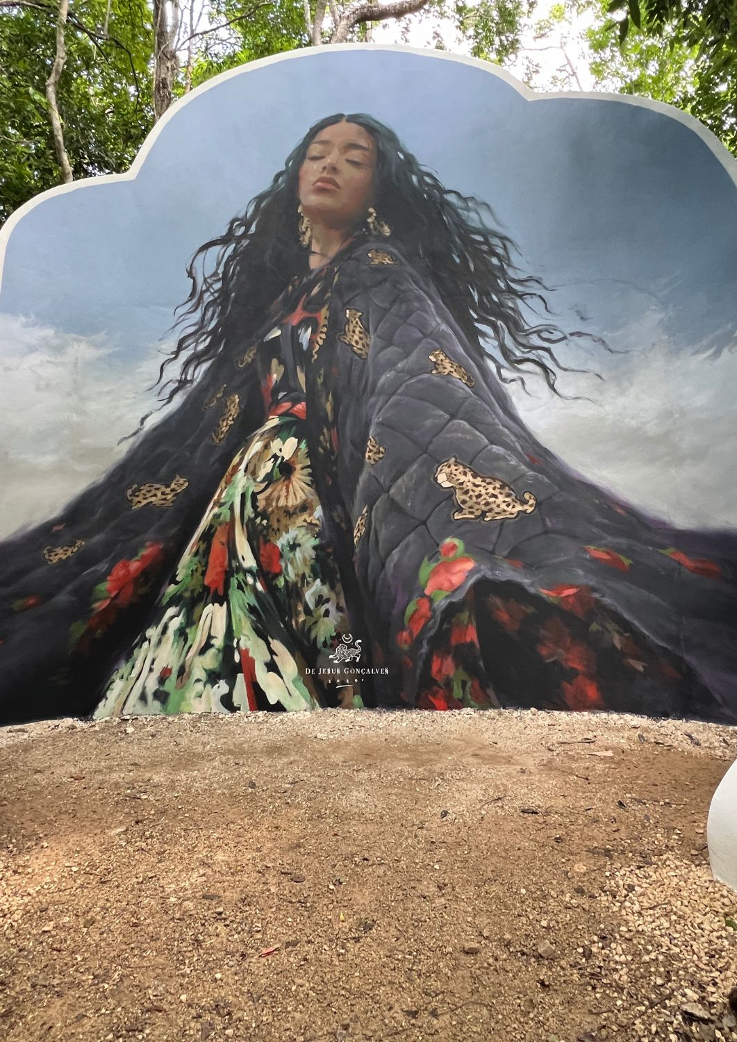 NYX mural at Holistika Art Walk in Tulum